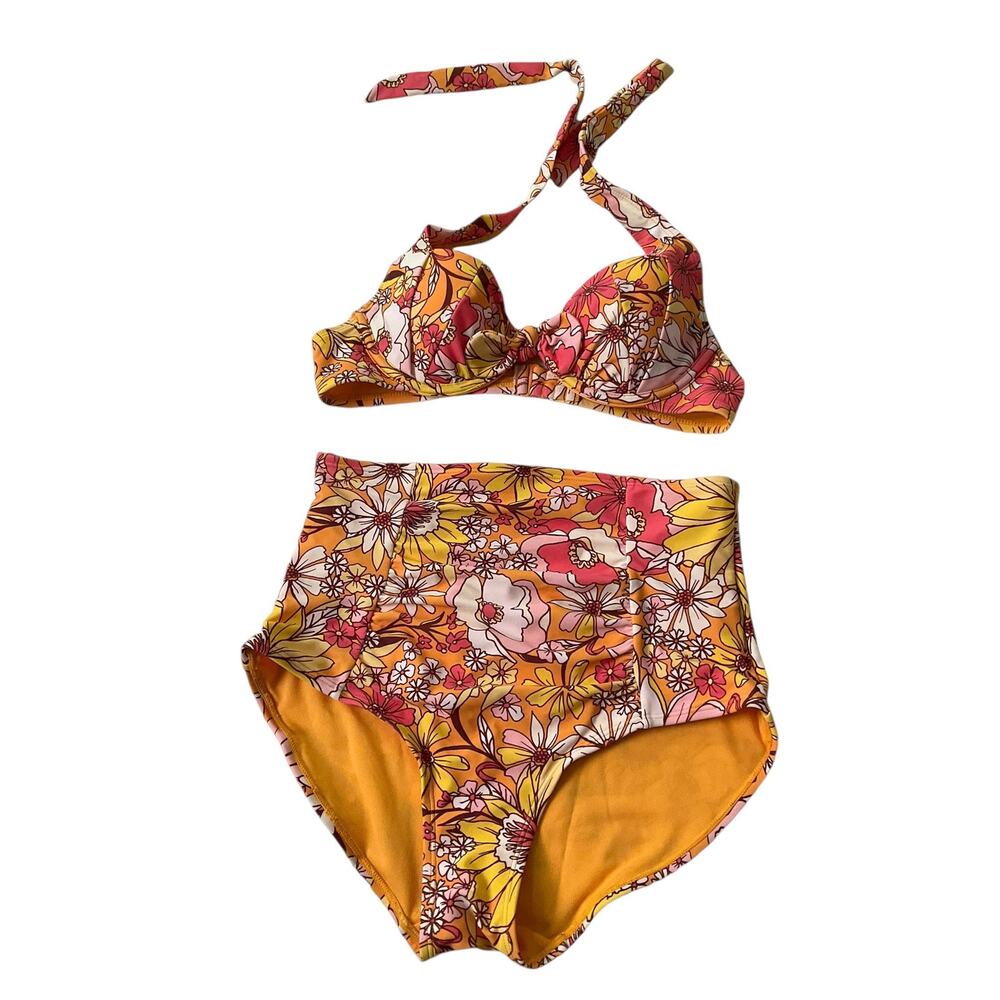 Adore Me 2 Piece Floral Underwired Bra Size 34B Women Size Small NWOT | 6-37